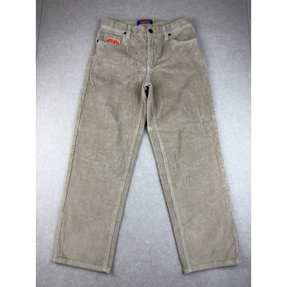 Empyre Corduroy Pants Men's 26 Beige Tan Straight Leg Retro Y2K Skater Casual
